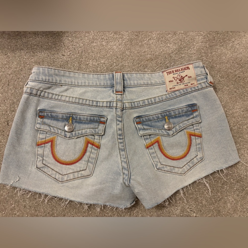 Authentic True Religion Jean Shorts.